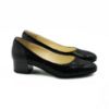 Imagine Pantofi 1047  eleganti din piele naturala lacuita  culoare neagra