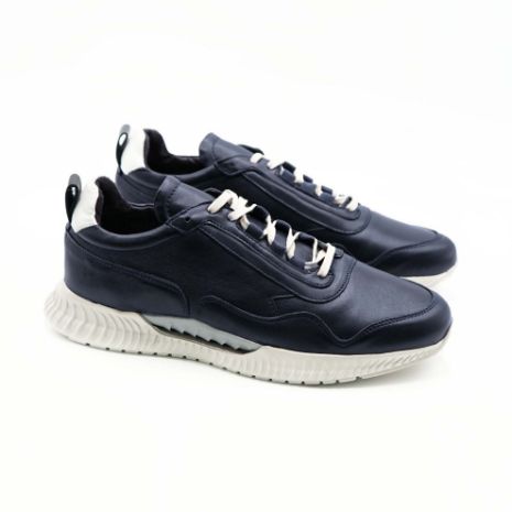 Imagine Pantofi sport bărbați piele naturală 467 bleumarin