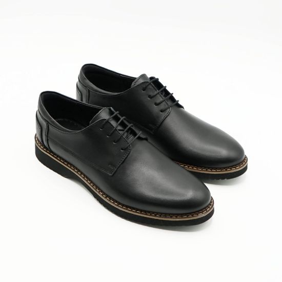 Imagine Pantofi casual bărbați piele naturală 559 negru