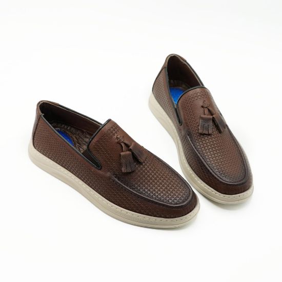 Imagine Mocasini bărbați din piele naturală 6977 maro