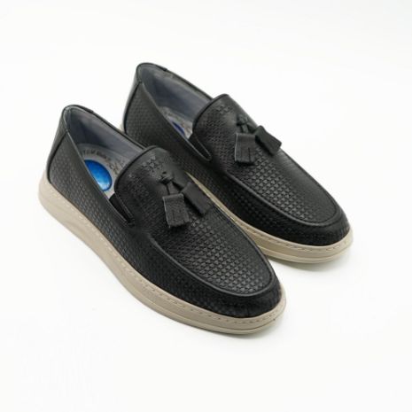 Imagine Mocasini bărbați din piele naturală 6977 negru