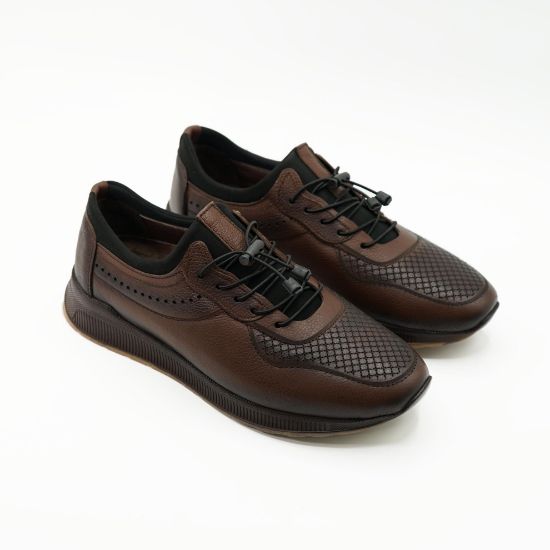 Imagine Pantofi sport bărbați piele naturală 4985  maro