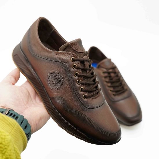 Imagine Pantofi sport bărbați piele naturală 4855 maro