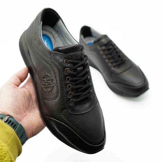 Imagine Pantofi sport bărbați piele naturală 4810 negru