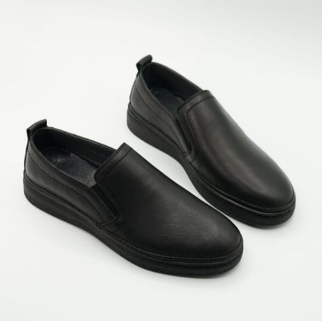 Imagine Mocasini bărbați din piele naturală 3300 negru