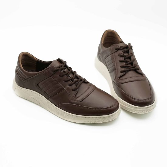 Imagine Pantofi sport bărbați piele naturală 41403 maro