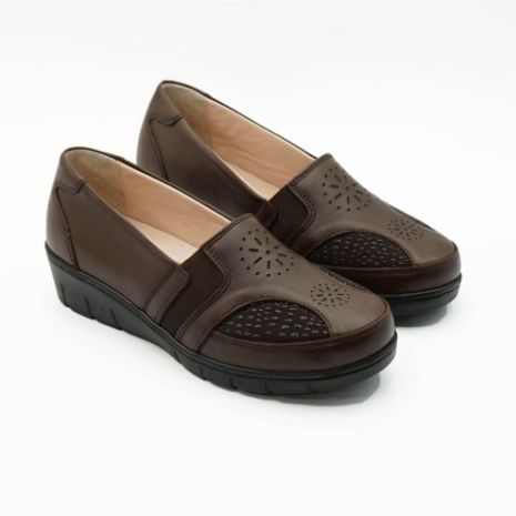 Imagine Pantofi damă piele naturală pt monturi 1302 maro