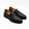 Imagine Mocasini bărbați din piele naturală cu elastic cod 3509 NEGRU