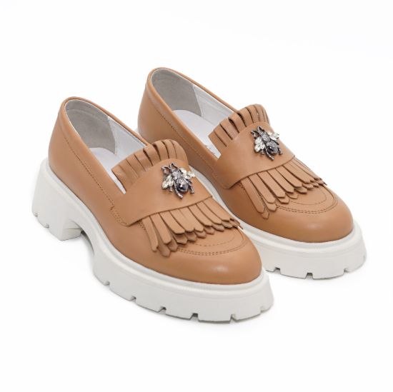 Imagine Mocasini damă negri din piele naturală 131