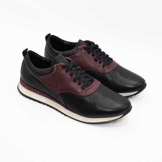 Imagine Pantofi sport bărbați piele naturală 490 negru