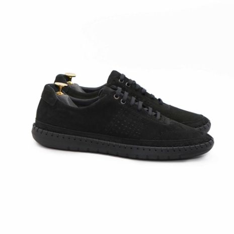 Imagine Pantofi casual bărbați piele naturală 693 negru