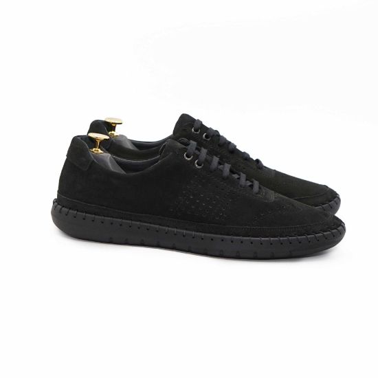 Imagine Pantofi casual bărbați piele naturală 693 negru